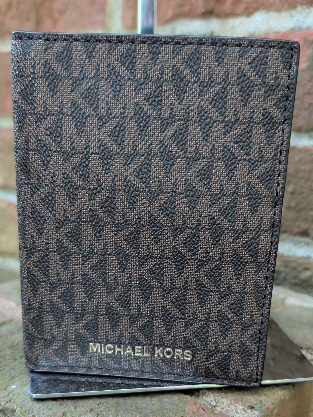 Michael Kors Brown Signature MK Monogram Men's Wallet (1059)